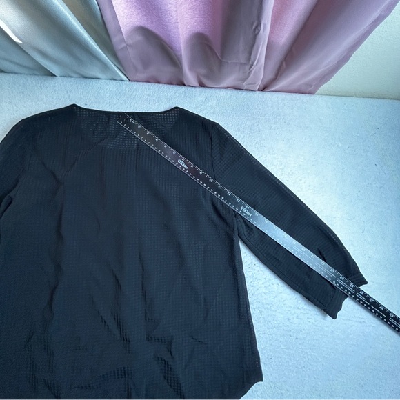 J. Crew Black Gold Button Semi-Sheer Long Puff Sleeves Top Size Medium (808) - Picture 10 of 15